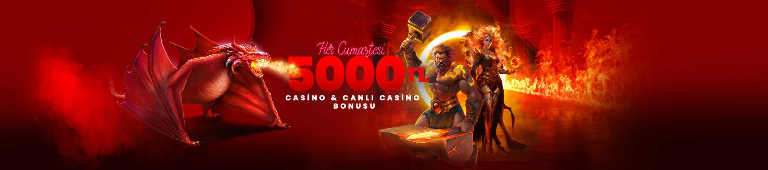 Cumartesi 5000 TL Casino Bonusu
